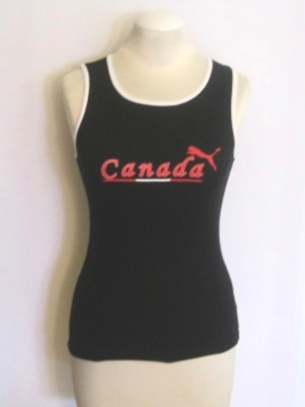 Puma Ribbed Tank Top With Canada Logo